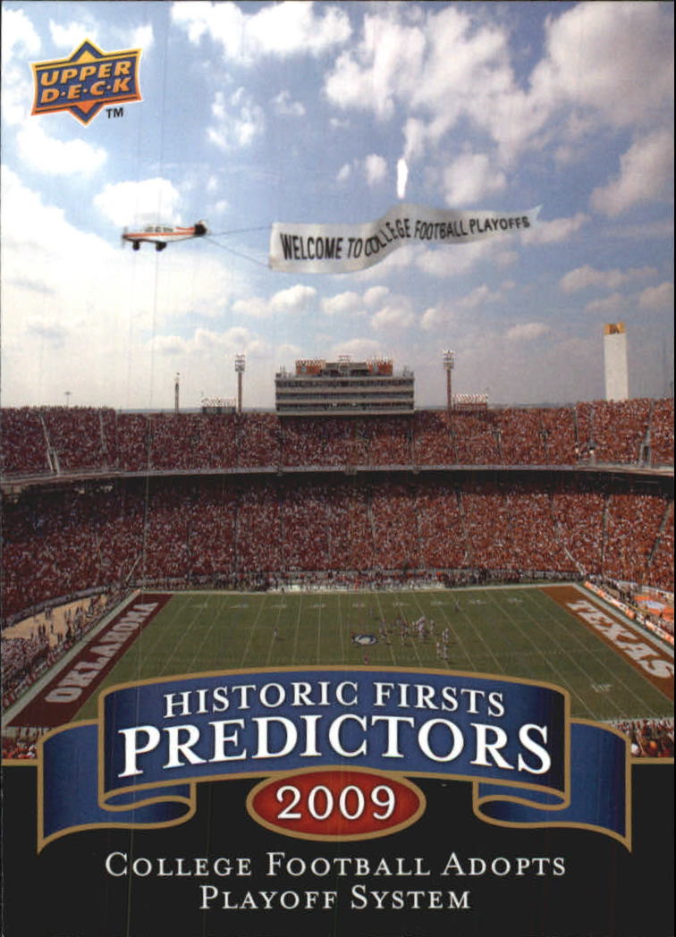 2009 Upper Deck Historic Predictors #HP7 College Football Goes to Playoff System