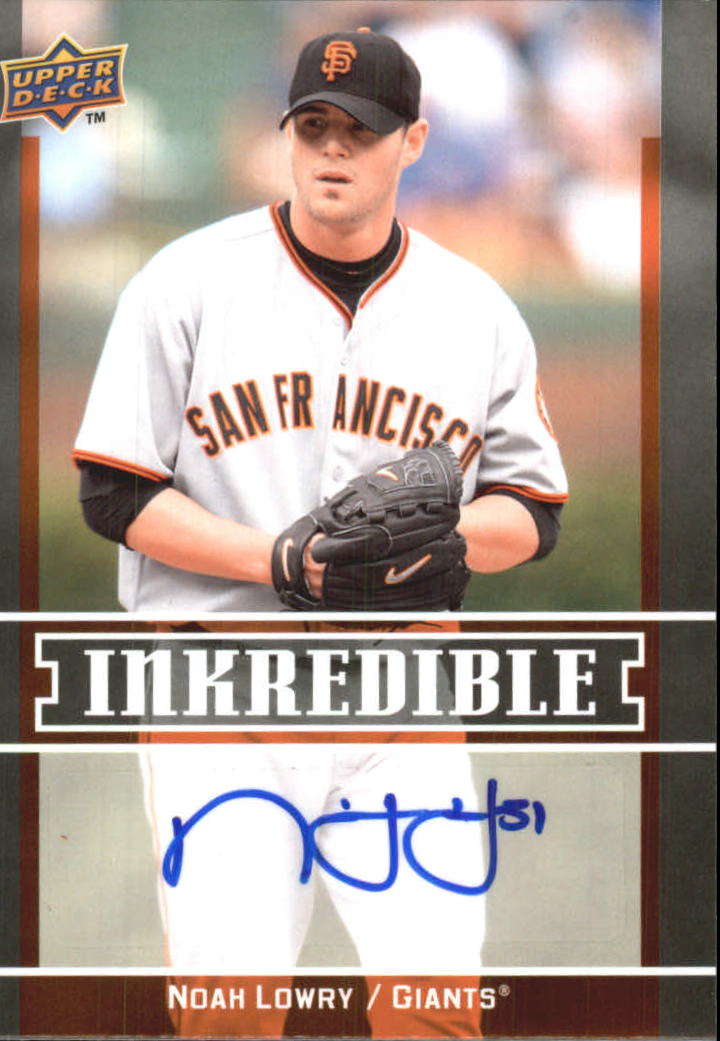 2009 Upper Deck Inkredible #NL Noah Lowry S2