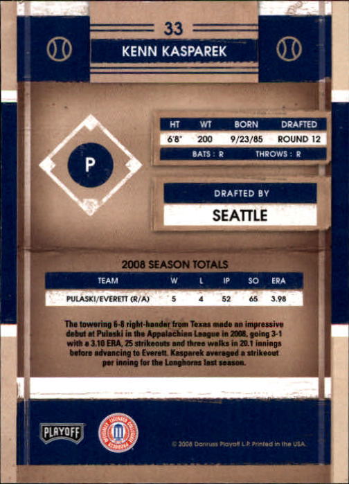 2008 Playoff Contenders Baseball "Main Set" Cards #1 to #50 - Picture 49 of 75