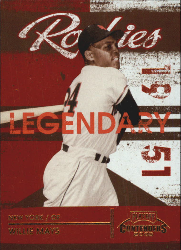 2008 Playoff Contenders Legendary Rookies #1 Willie Mays