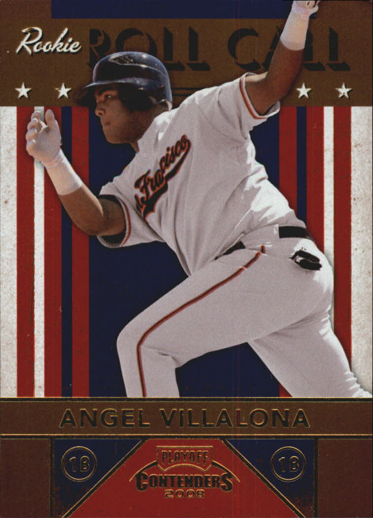 2008 Playoff Contenders Rookie Roll Call #5 Angel Villalona