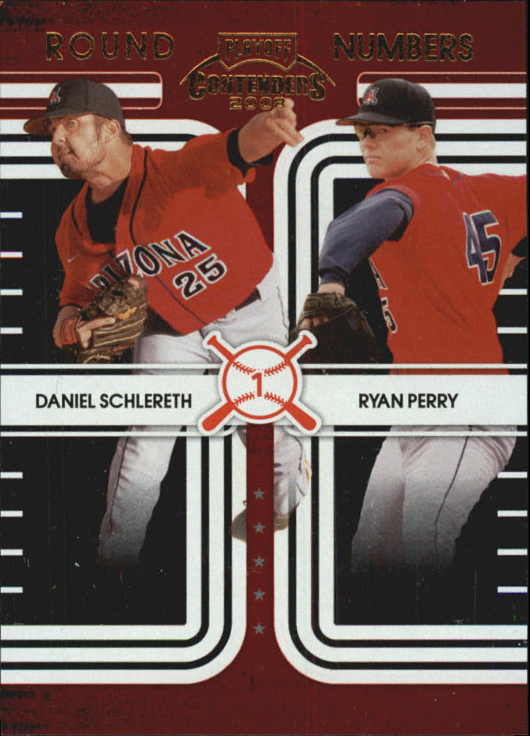 2008 Playoff Contenders Round Numbers #2 Daniel Schlereth/Ryan Perry