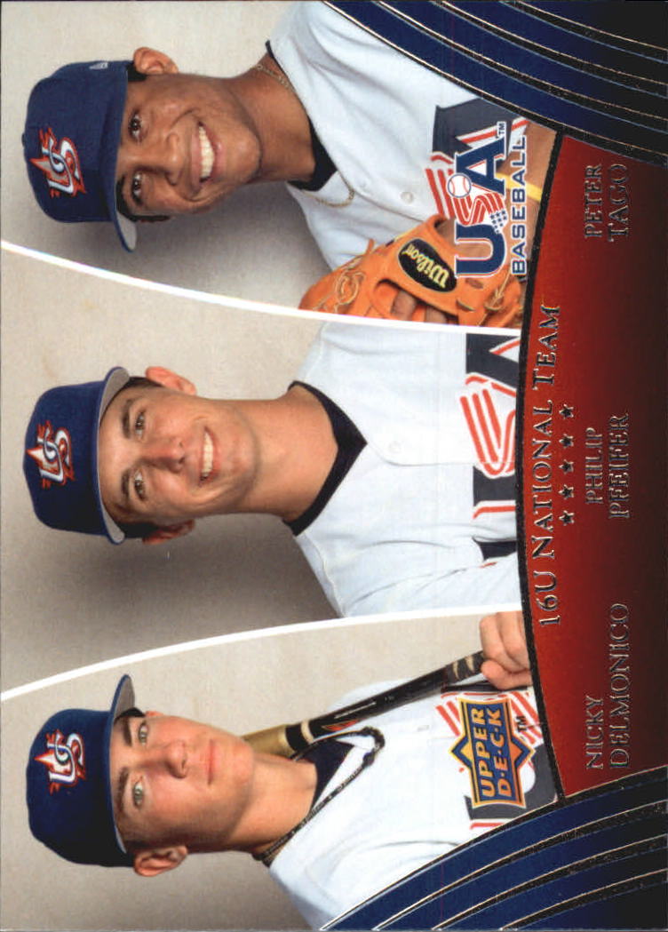 2008-09 USA Baseball #41 Nicky Delmonico/Philip Pfeifer/Peter Tago