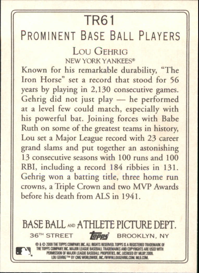 A1809- 2009 Topps Baseball Cards Assorted Inserts1 -You Pick- 15+ FREE US SHIP - Picture 405 of 433