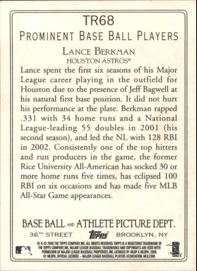 A1809- 2009 Topps Baseball Cards Assorted Inserts1 -You Pick- 15+ FREE US SHIP - Picture 417 of 433