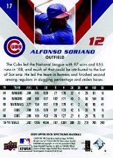 2009 Upper Deck Spectrum Red #17 Alfonso Soriano back image