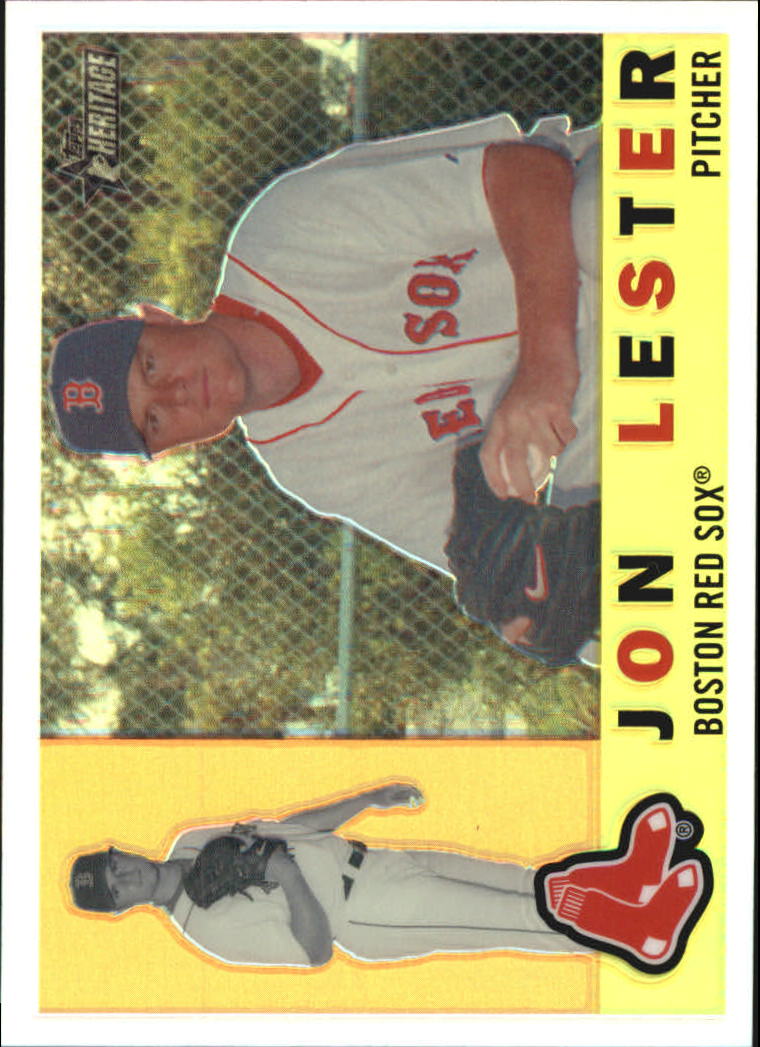 Jon Lester #C36 2009 Topps Heritage Baseball Chrome Refractors Black