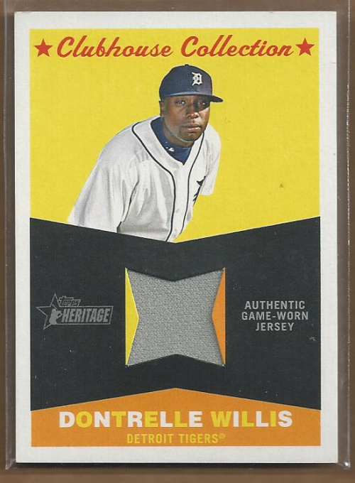 2009 Topps Heritage Clubhouse Collection Relics #DW Dontrelle Willis Jsy