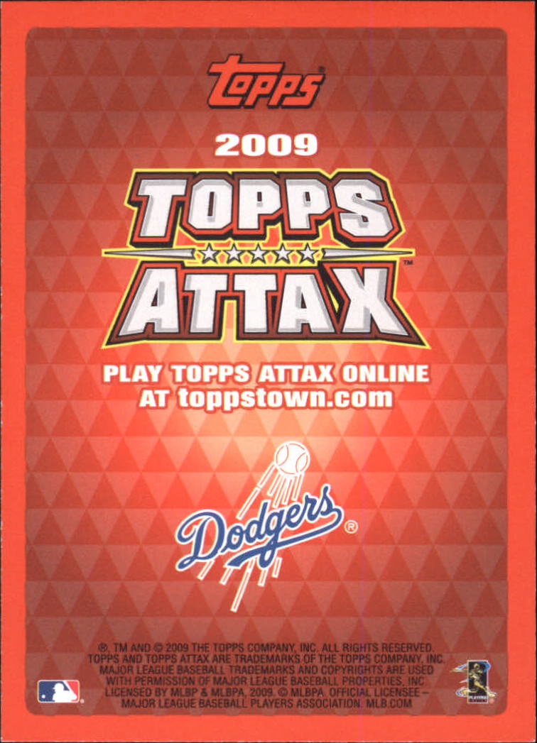 2009 Topps Attax #104 Clayton Kershaw back image