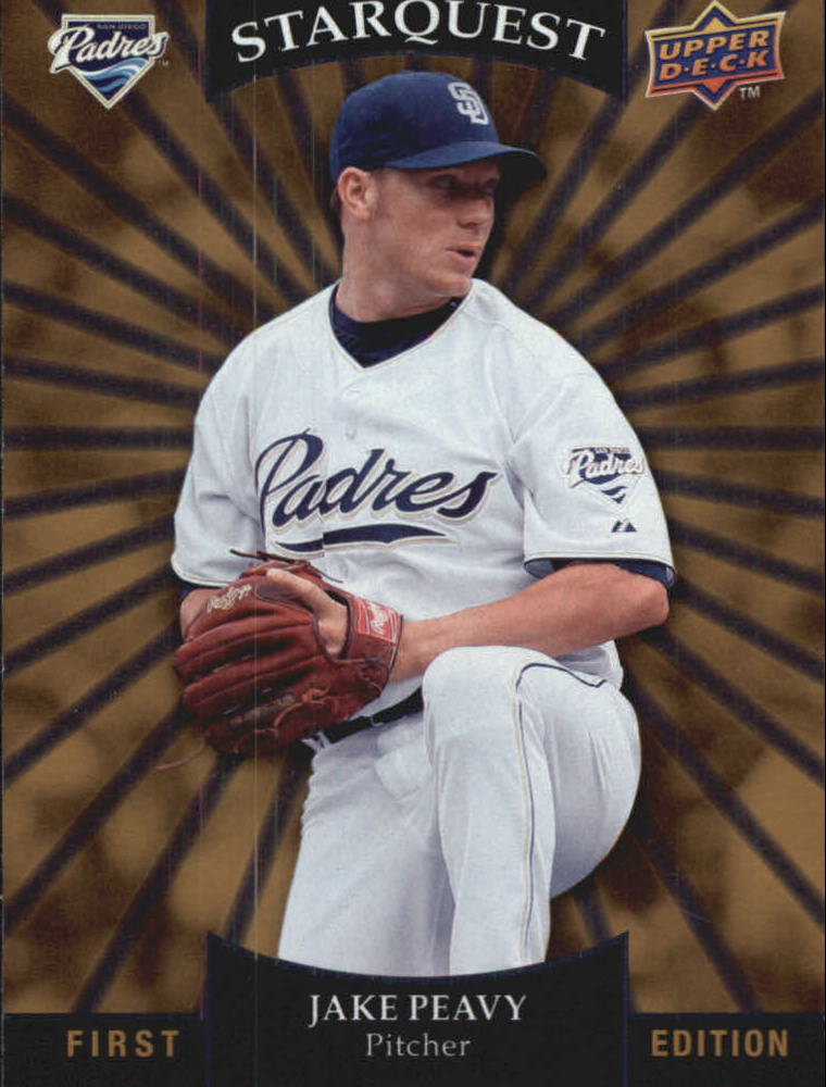 JAKE PEAVY RC 2001 Bowman Heritage 176 Baseball Card San 