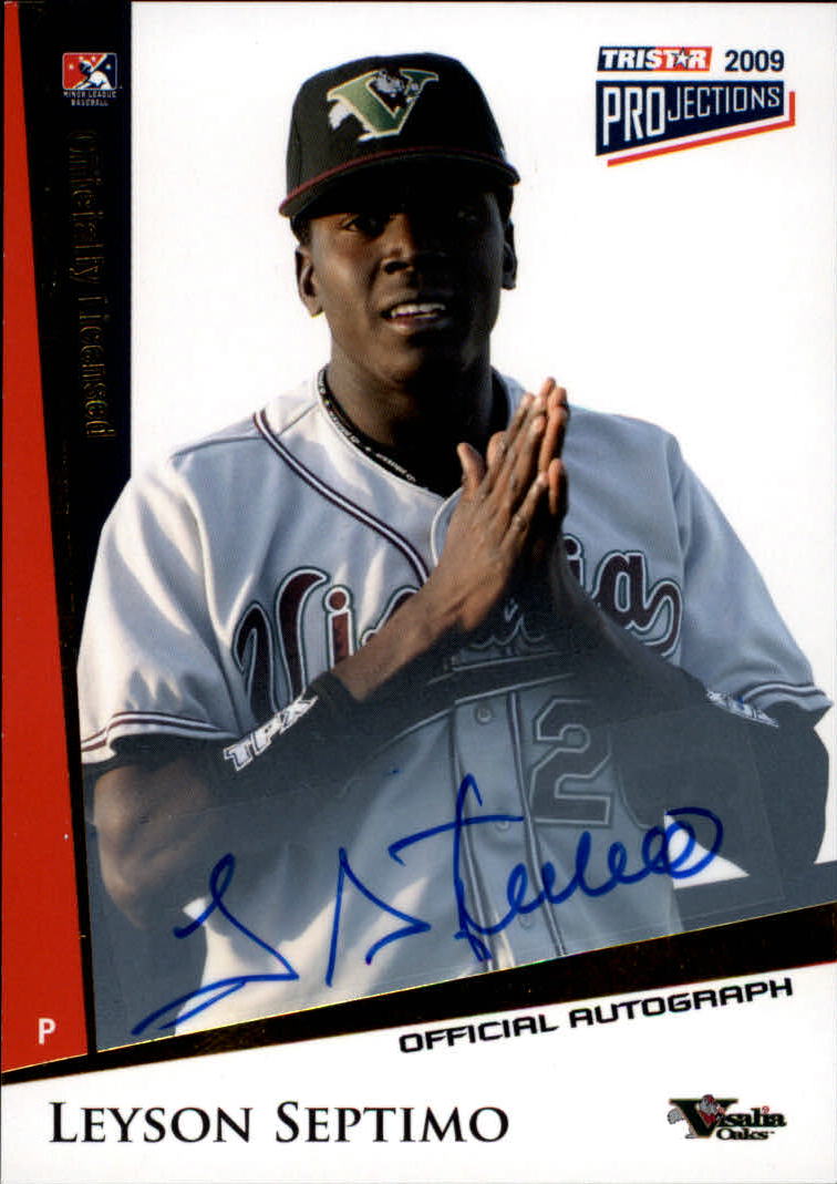 2009 TRISTAR PROjections Autographs Yellow #3 Leyson Septimo