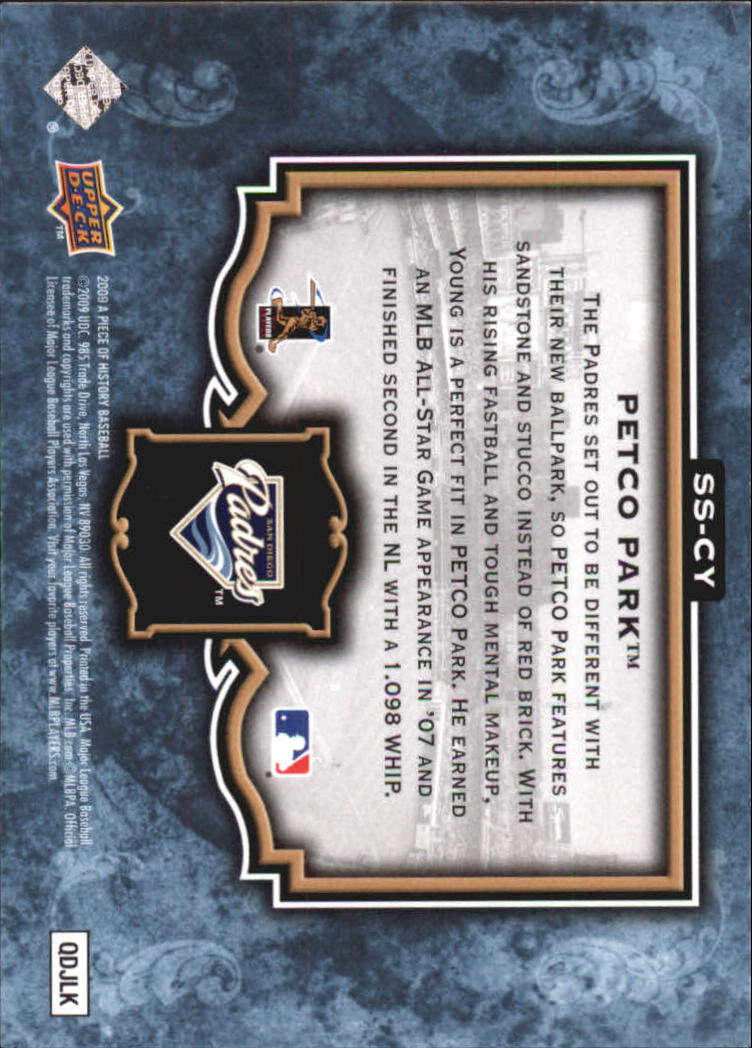 2009 UD A Piece of History Stadium Scenes #SSCY Chris Young back image