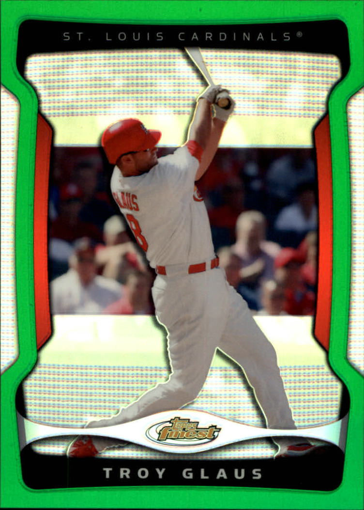 2009 Finest Refractors Green #66 Troy Glaus