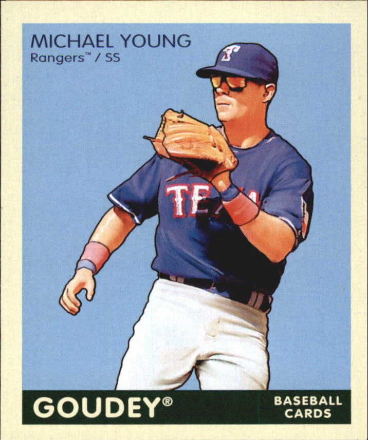 2009 Upper Deck Goudey Mini Green Back #191 Michael Young