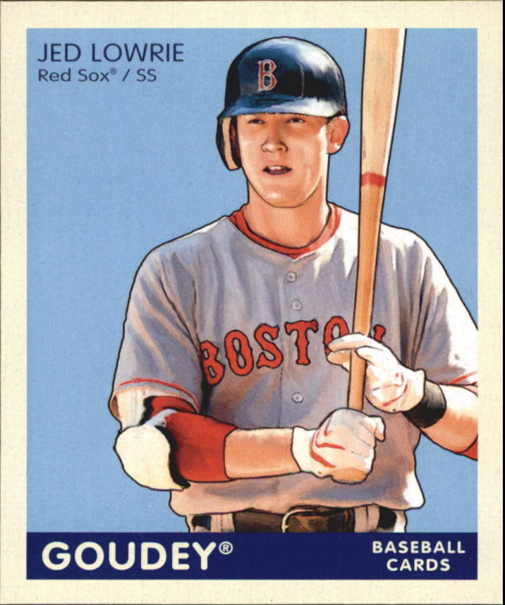 2009 Upper Deck Goudey Mini Navy Blue Back #19 Jed Lowrie