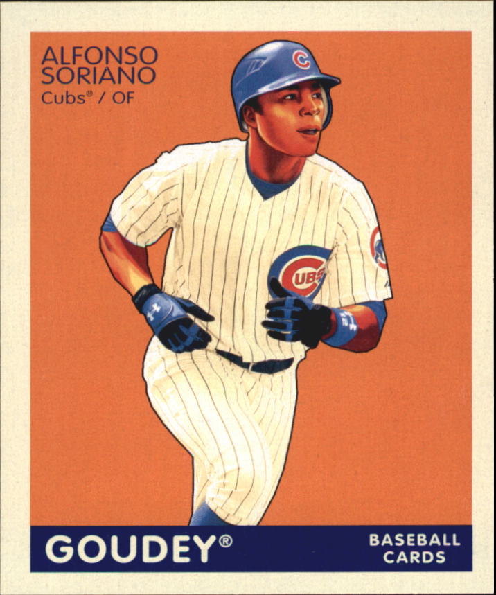2009 Upper Deck Goudey Mini Navy Blue Back #40 Alfonso Soriano