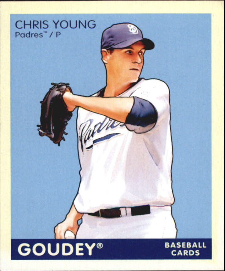 2009 Upper Deck Goudey Mini Navy Blue Back #167 Chris Young