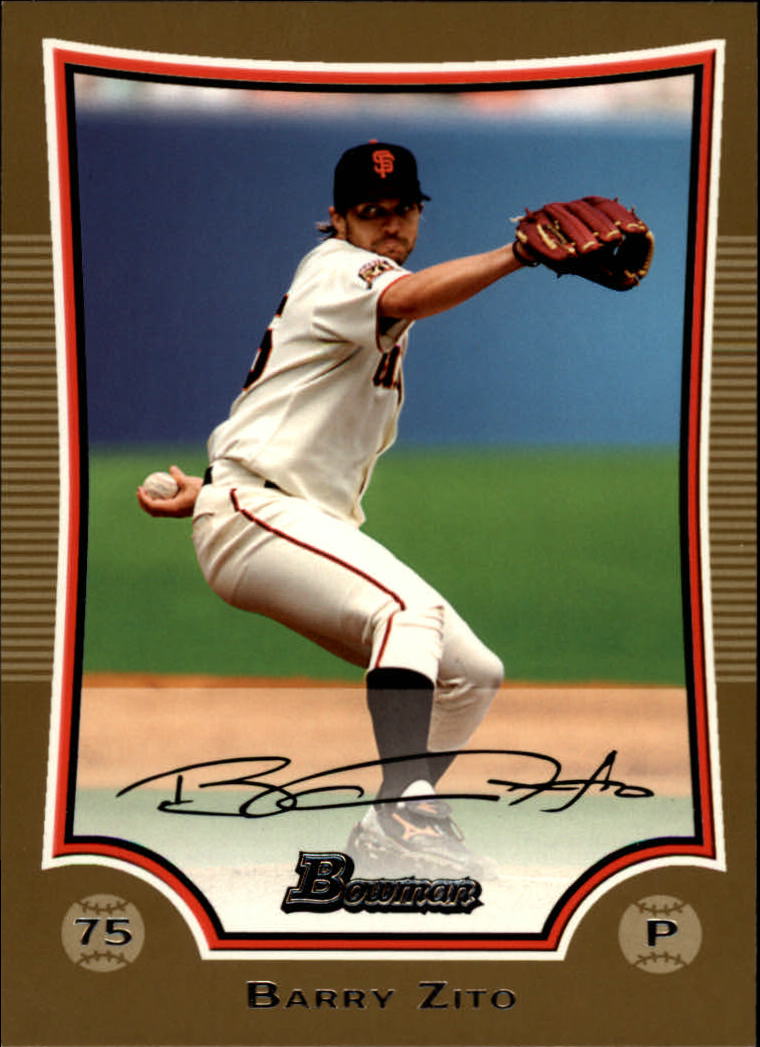 2009 Bowman Gold #77 Barry Zito