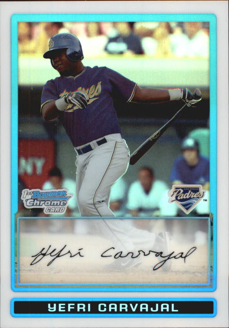 2009 Bowman Chrome Prospects Refractors #BCP51 Yefri Carvajal