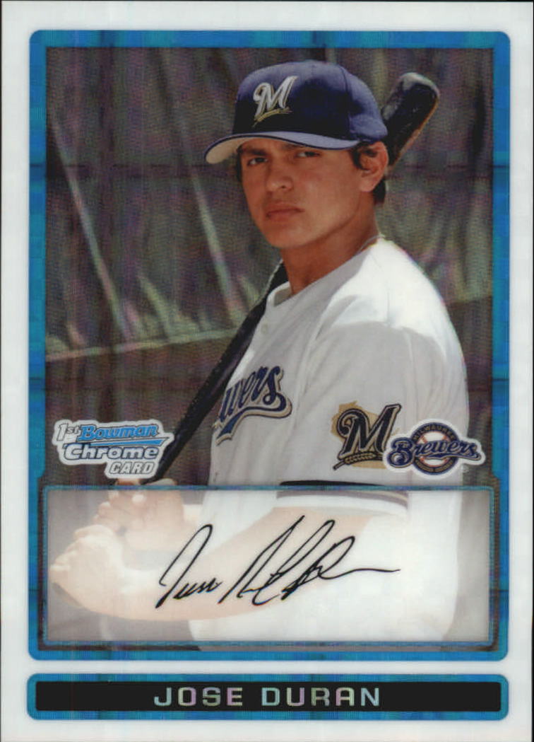 2009 Bowman Chrome Prospects X-Fractors #BCP69 Jose Duran