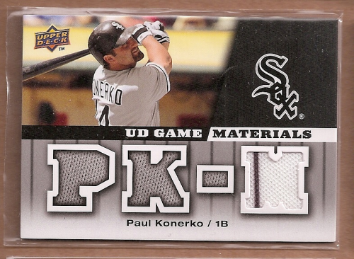 2009 Upper Deck UD Game Materials #GMPK Paul Konerko