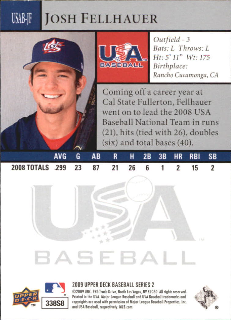 2009 Upper Deck USA National Team #JF Josh Fellhauer back image