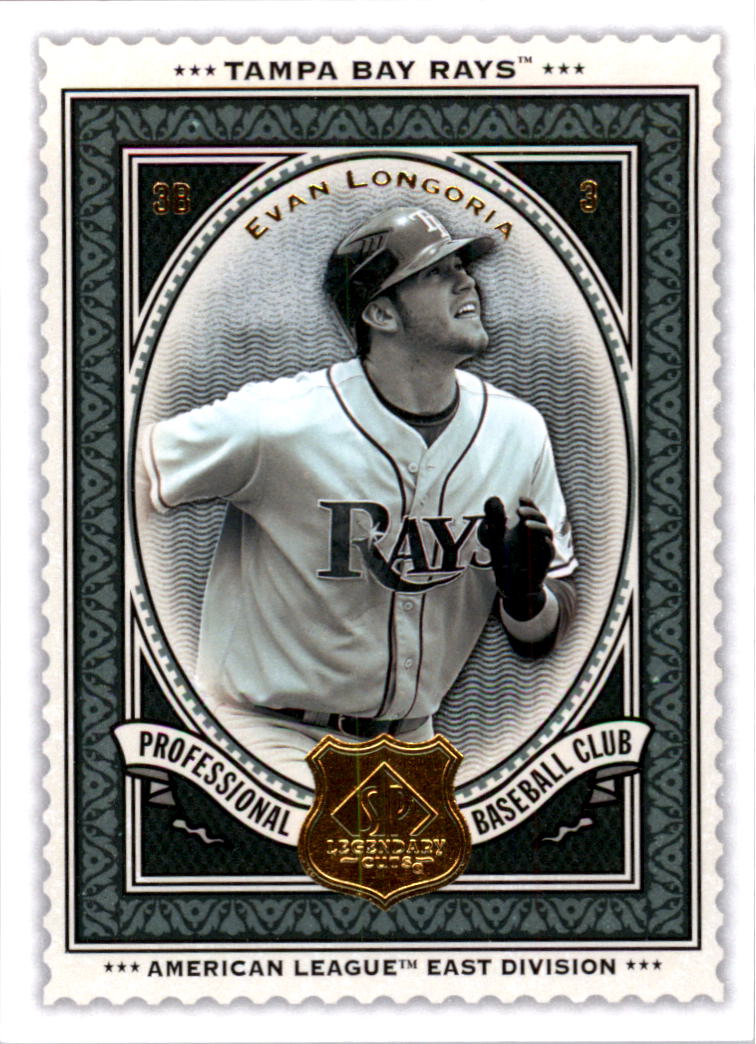 Evan Longoria Tampa Bay Rays signed 2009 Upper Deck Card