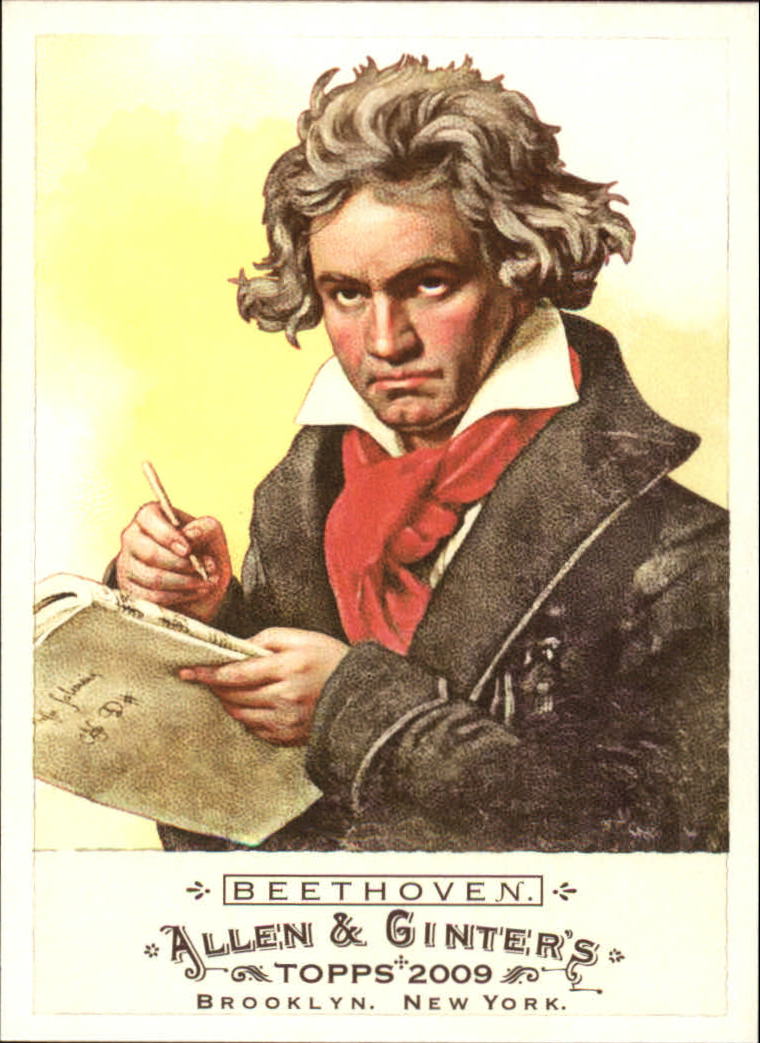 2009 Topps Allen and Ginter #83 Ludwig van Beethoven
