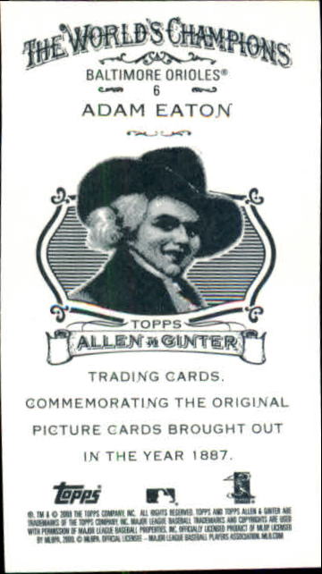 2009 Allen and Ginter (Topps) Baseball "Mini" Parallel Cards - Picture 287 of 409