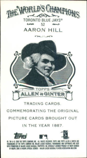 2009 Allen and Ginter (Topps) Baseball "Mini" Parallel Cards - Picture 300 of 409