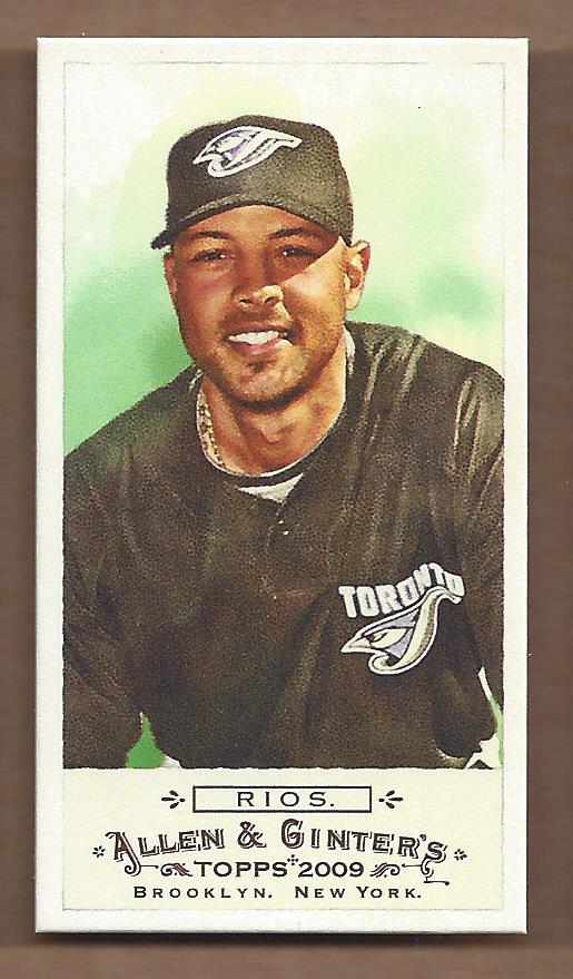 2009 Allen and Ginter (Topps) Baseball "Mini" Parallel Cards - Picture 302 of 409