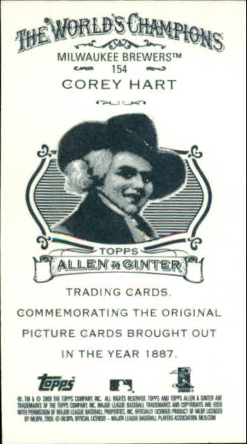 2009 Allen and Ginter (Topps) Baseball "Mini" Parallel Cards - Picture 340 of 409