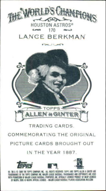 2009 Allen and Ginter (Topps) Baseball "Mini" Parallel Cards - Picture 348 of 409
