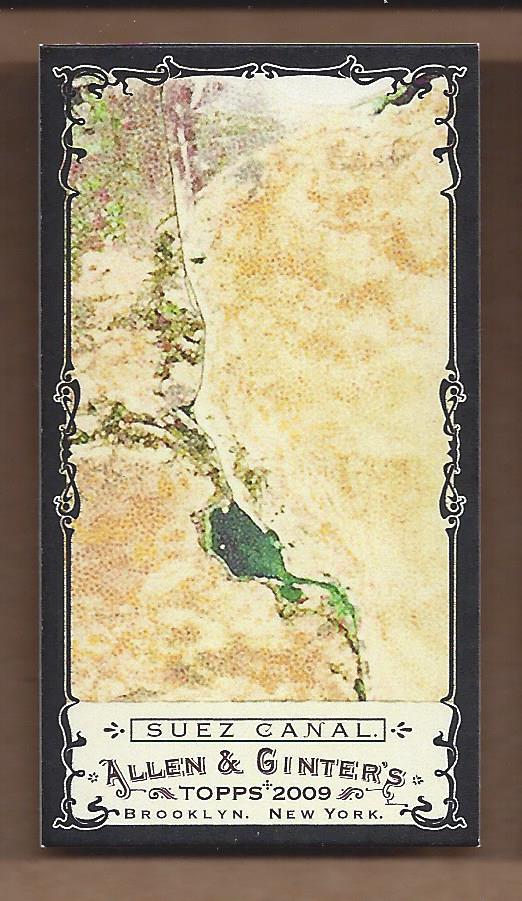 2009 Topps Allen and Ginter Mini Black #220 Suez Canal