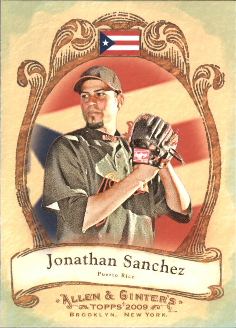 2009 Topps Allen and Ginter National Pride #NP25 Jonathan Sanchez