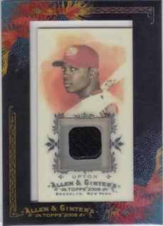 2009 Topps Allen and Ginter Relics #JU Justin Upton Jsy D