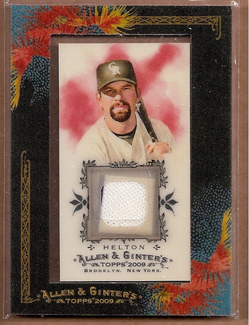 2009 Topps Allen and Ginter Relics #TLH Todd Helton Jsy C