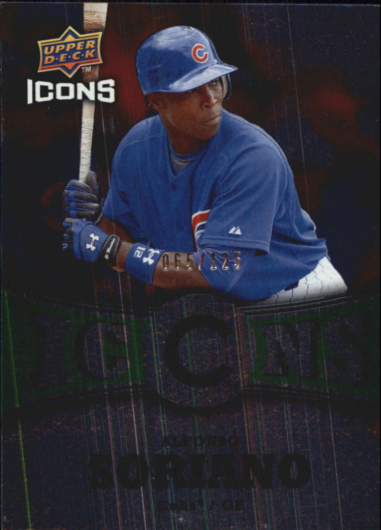 2009 Upper Deck Icons Icons Green #AS Alfonso Soriano