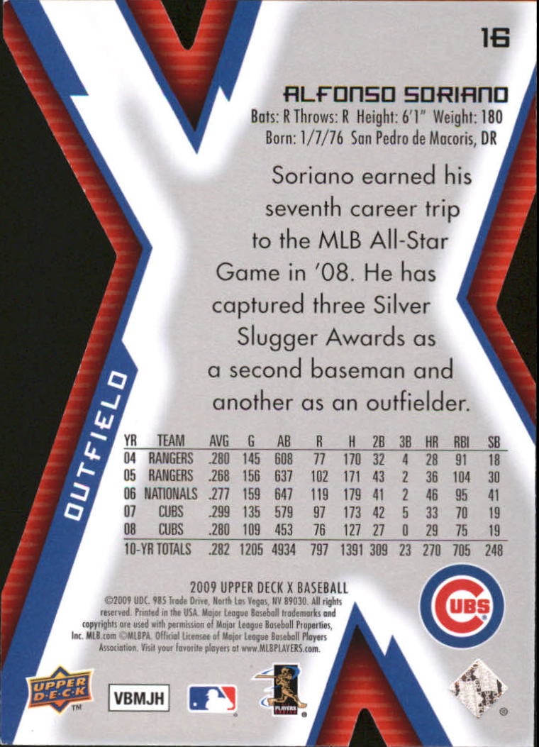 2009 Upper Deck X Baseball Die Cut Parallel YOU PICK - Picture 29 of 147