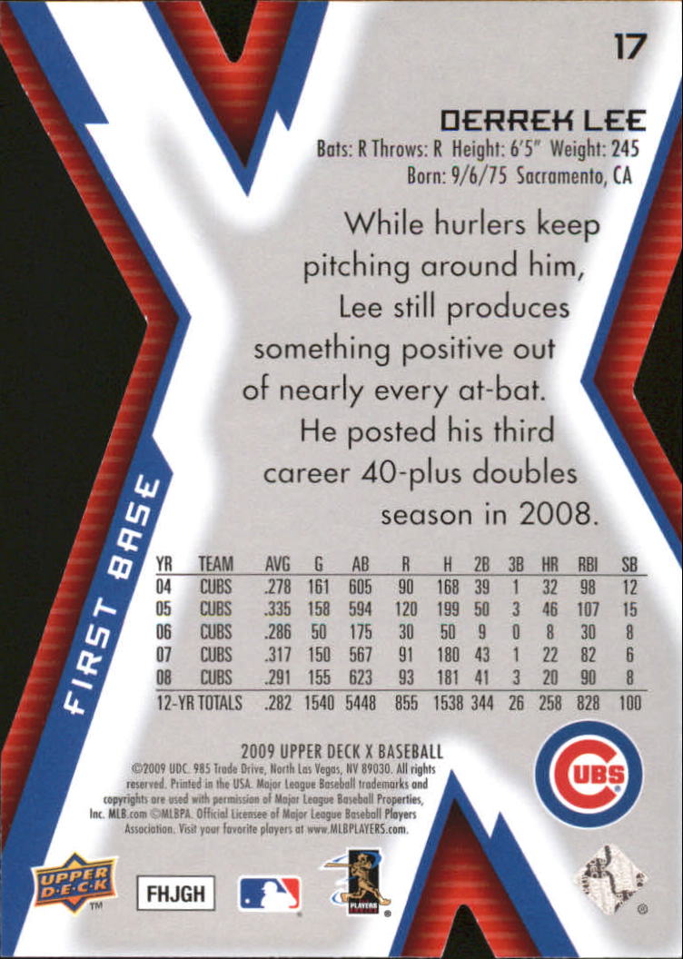 2009 Upper Deck X Baseball Die Cut Parallel YOU PICK - Picture 31 of 147