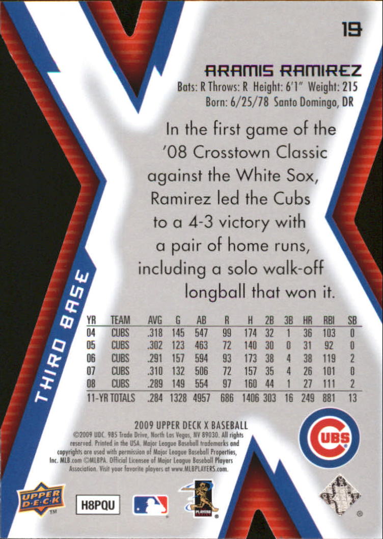 2009 Upper Deck X Baseball Die Cut Parallel YOU PICK - Picture 33 of 147