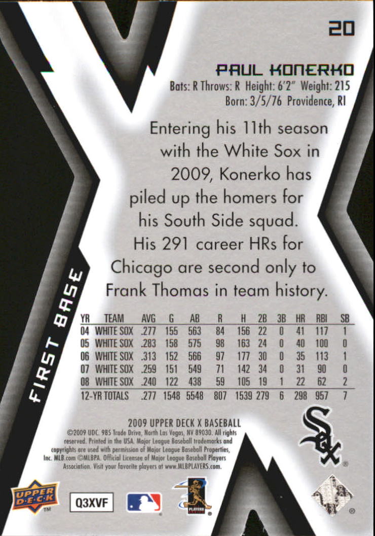 2009 Upper Deck X Baseball Die Cut Parallel YOU PICK - Picture 35 of 147