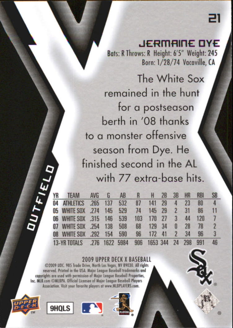 2009 Upper Deck X Baseball Die Cut Parallel YOU PICK - Picture 37 of 147