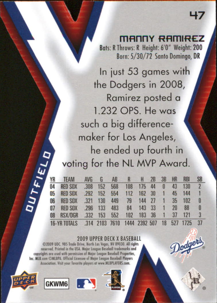 2009 Upper Deck X Baseball Die Cut Parallel YOU PICK - Picture 71 of 147