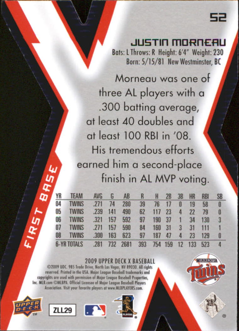 2009 Upper Deck X Baseball Die Cut Parallel YOU PICK - Picture 79 of 147