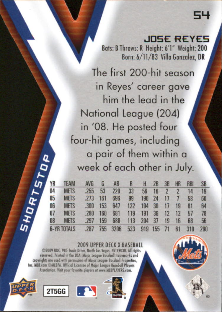 2009 Upper Deck X Baseball Die Cut Parallel YOU PICK - Picture 81 of 147