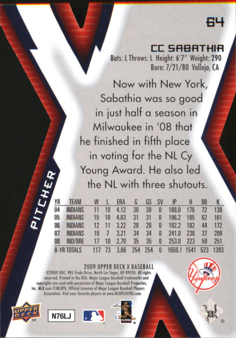 2009 Upper Deck X Baseball Die Cut Parallel YOU PICK - Picture 97 of 147