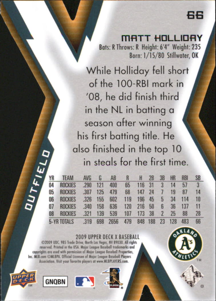 2009 Upper Deck X Baseball Die Cut Parallel YOU PICK - Picture 101 of 147