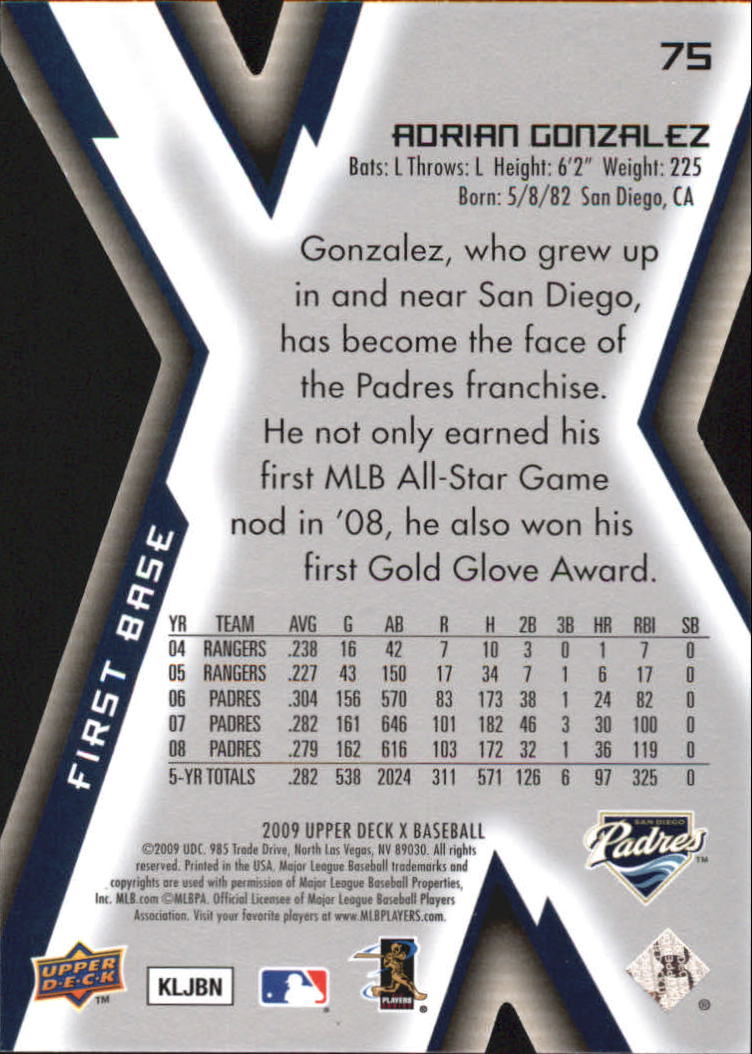 2009 Upper Deck X Baseball Die Cut Parallel YOU PICK - Picture 119 of 147