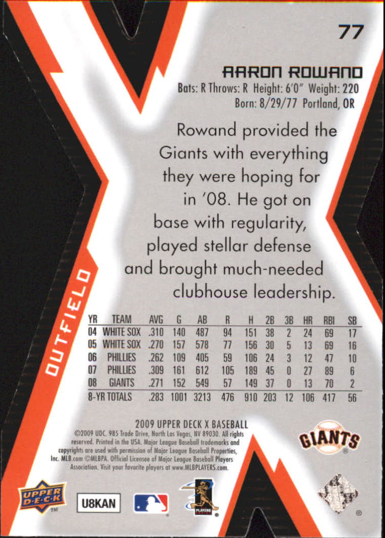 2009 Upper Deck X Baseball Die Cut Parallel YOU PICK - Picture 123 of 147
